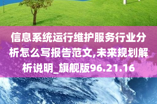 信息系统运行维护服务行业分析怎么写报告范文,未来规划解析说明_旗舰版96.21.16