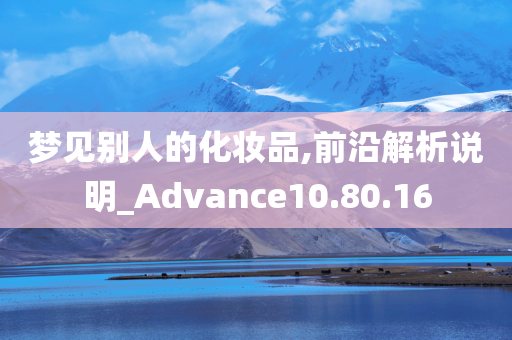 梦见别人的化妆品,前沿解析说明_Advance10.80.16