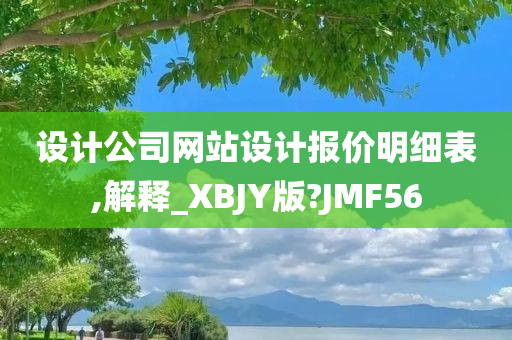 设计公司网站设计报价明细表,解释_XBJY版?JMF56