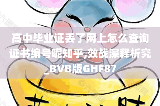 高中毕业证丢了网上怎么查询证书编号呢知乎,效战深释析究_BVB版GHF87