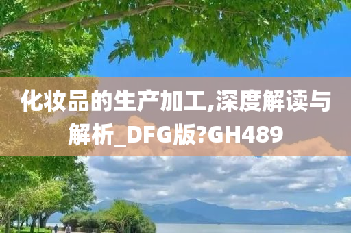 化妆品的生产加工,深度解读与解析_DFG版?GH489