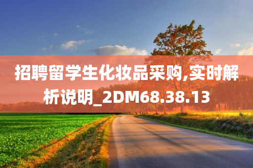 招聘留学生化妆品采购,实时解析说明_2DM68.38.13