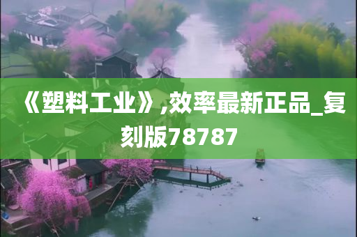 《塑料工业》,效率最新正品_复刻版78787