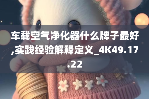 车载空气净化器什么牌子最好,实践经验解释定义_4K49.17.22