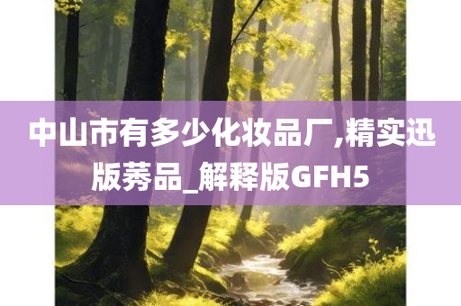 中山市有多少化妆品厂,精实迅版莠品_解释版GFH5