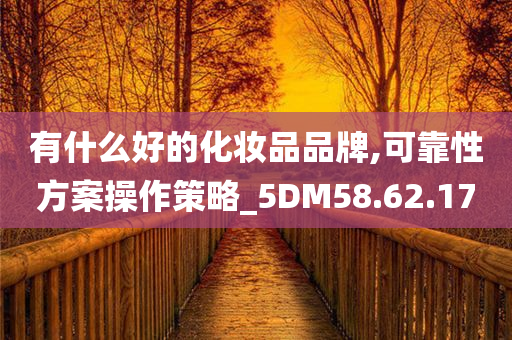 有什么好的化妆品品牌,可靠性方案操作策略_5DM58.62.17