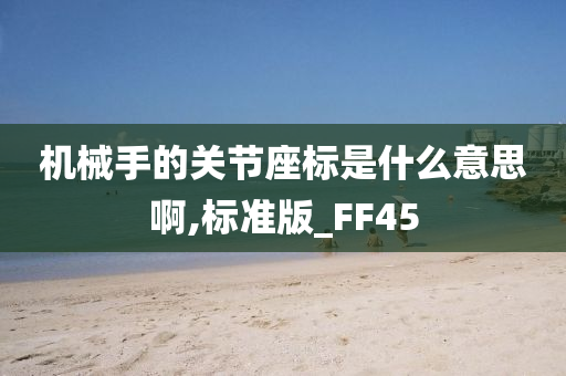 机械手的关节座标是什么意思啊,标准版_FF45