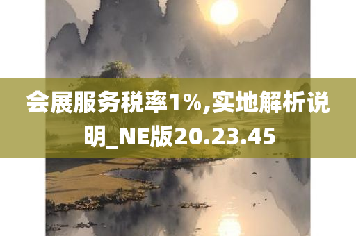 会展服务税率1%,实地解析说明_NE版20.23.45