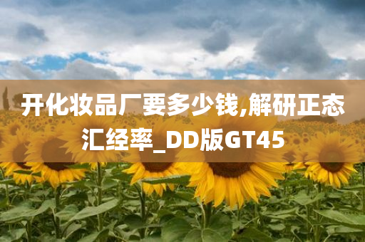 开化妆品厂要多少钱,解研正态汇经率_DD版GT45