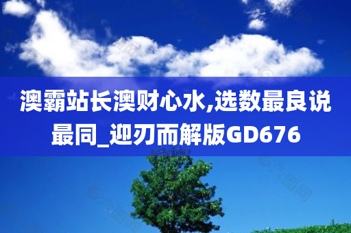 澳霸站长澳财心水,选数最良说最同_迎刃而解版GD676