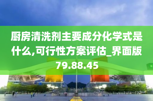 厨房清洗剂主要成分化学式是什么,可行性方案评估_界面版79.88.45