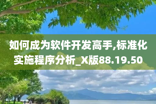 如何成为软件开发高手,标准化实施程序分析_X版88.19.50