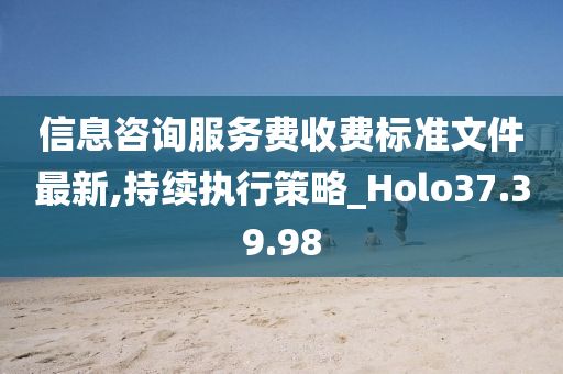 信息咨询服务费收费标准文件最新,持续执行策略_Holo37.39.98