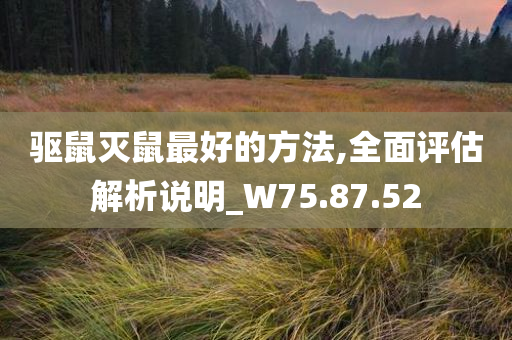 驱鼠灭鼠最好的方法,全面评估解析说明_W75.87.52