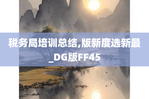 税务局培训总结,版新度选新最_DG版FF45