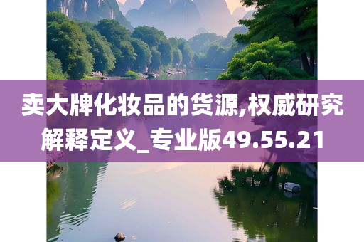 卖大牌化妆品的货源,权威研究解释定义_专业版49.55.21