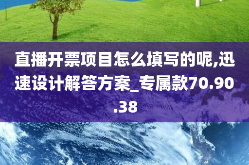 直播开票项目怎么填写的呢,迅速设计解答方案_专属款70.90.38