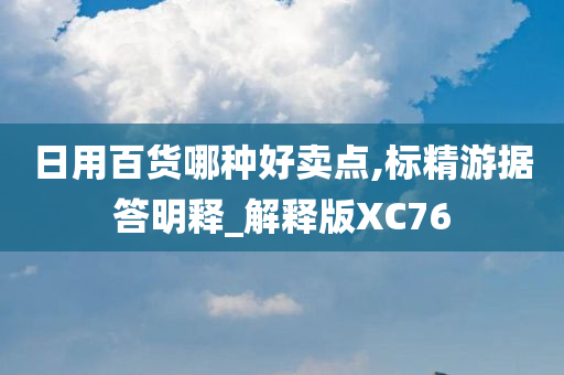 日用百货哪种好卖点,标精游据答明释_解释版XC76