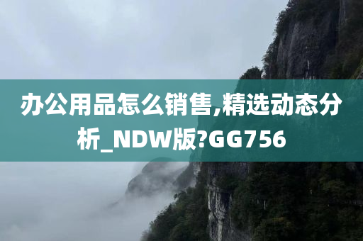 办公用品怎么销售,精选动态分析_NDW版?GG756