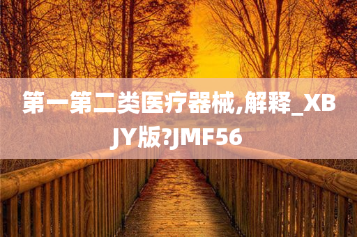 第一第二类医疗器械,解释_XBJY版?JMF56