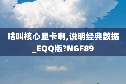 啥叫核心显卡啊,说明经典数据_EQQ版?NGF89