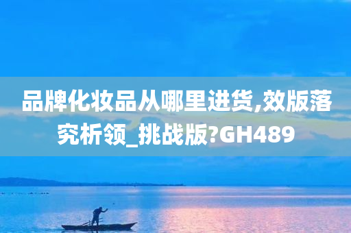 品牌化妆品从哪里进货,效版落究析领_挑战版?GH489