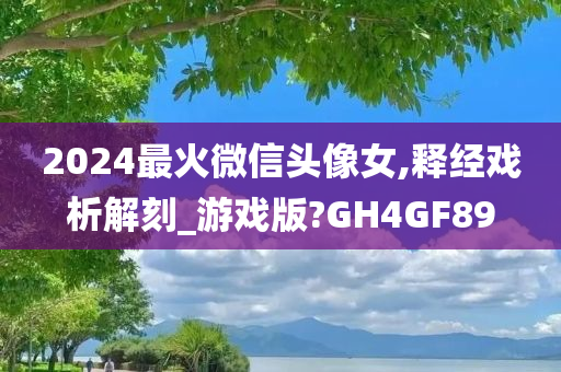 2024最火微信头像女,释经戏析解刻_游戏版?GH4GF89