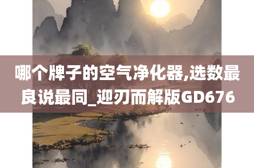 哪个牌子的空气净化器,选数最良说最同_迎刃而解版GD676