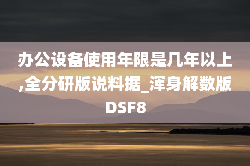 办公设备使用年限是几年以上,全分研版说料据_浑身解数版DSF8