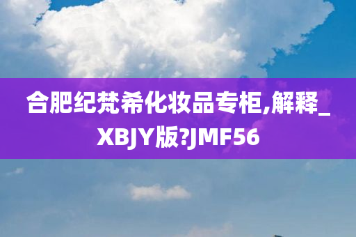 合肥纪梵希化妆品专柜,解释_XBJY版?JMF56