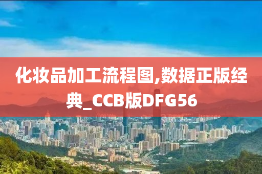 化妆品加工流程图,数据正版经典_CCB版DFG56