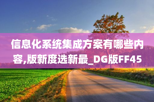 信息化系统集成方案有哪些内容,版新度选新最_DG版FF45