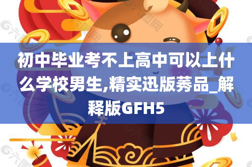 初中毕业考不上高中可以上什么学校男生,精实迅版莠品_解释版GFH5