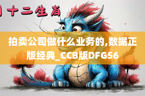 拍卖公司做什么业务的,数据正版经典_CCB版DFG56