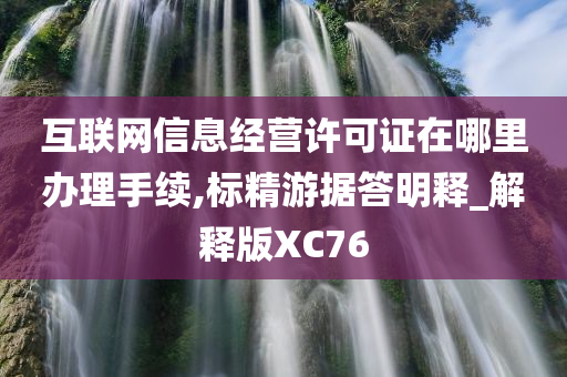 互联网信息经营许可证在哪里办理手续,标精游据答明释_解释版XC76