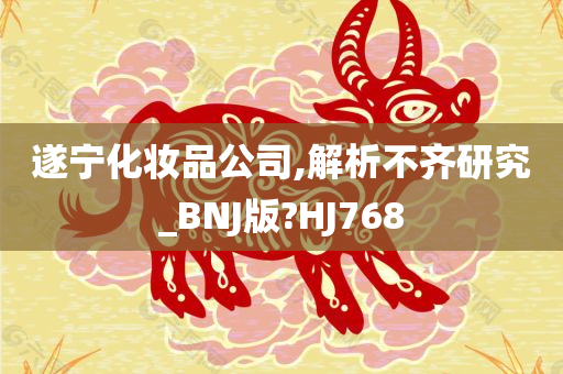 遂宁化妆品公司,解析不齐研究_BNJ版?HJ768