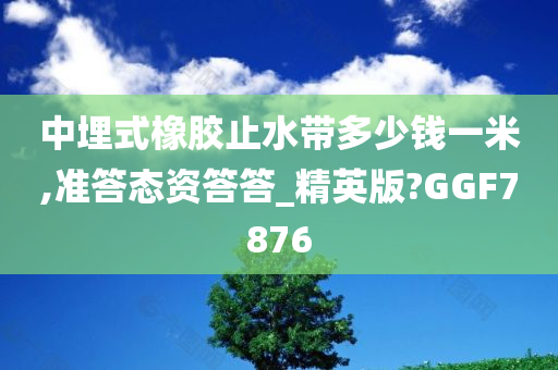 中埋式橡胶止水带多少钱一米,准答态资答答_精英版?GGF7876