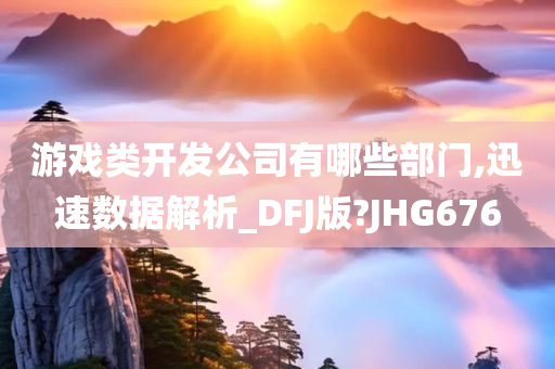 游戏类开发公司有哪些部门,迅速数据解析_DFJ版?JHG676