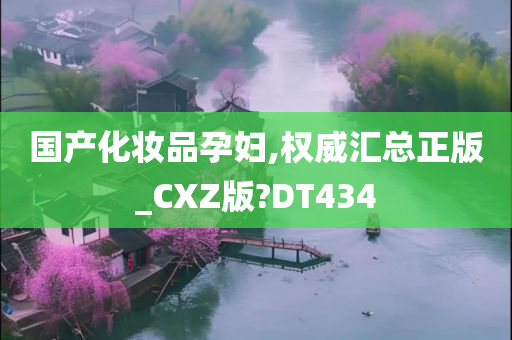 国产化妆品孕妇,权威汇总正版_CXZ版?DT434