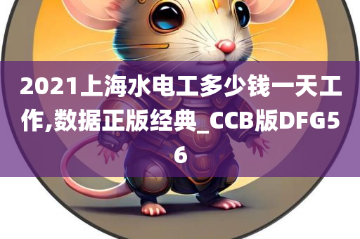 2021上海水电工多少钱一天工作,数据正版经典_CCB版DFG56