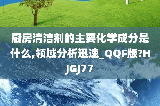 厨房清洁剂的主要化学成分是什么,领域分析迅速_QQF版?HJGJ77