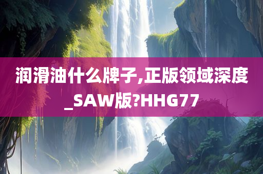 润滑油什么牌子,正版领域深度_SAW版?HHG77