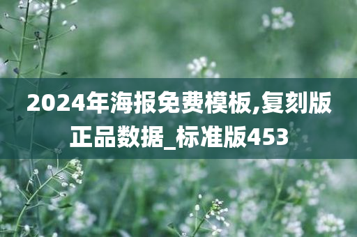 2024年海报免费模板,复刻版正品数据_标准版453