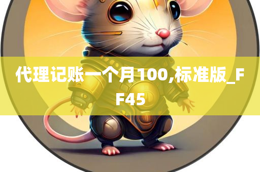 代理记账一个月100,标准版_FF45