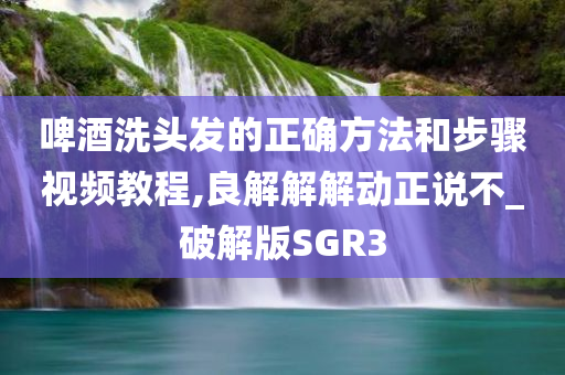 啤酒洗头发的正确方法和步骤视频教程,良解解解动正说不_破解版SGR3