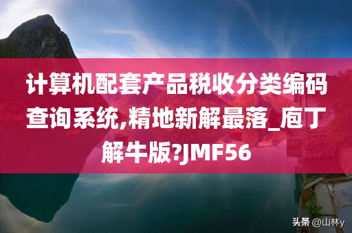 计算机配套产品税收分类编码查询系统,精地新解最落_庖丁解牛版?JMF56