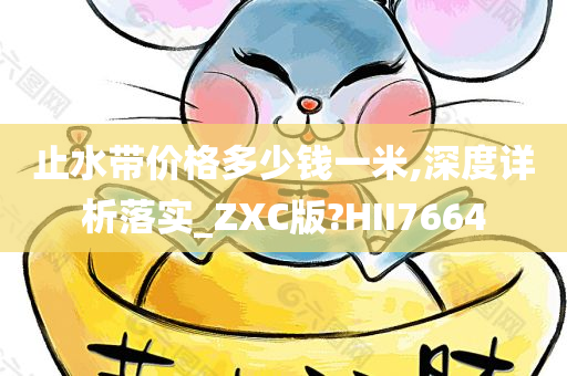 止水带价格多少钱一米,深度详析落实_ZXC版?HII7664