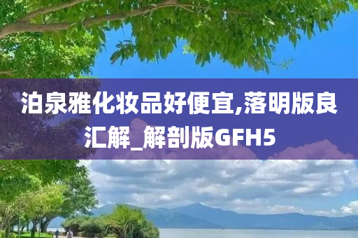 泊泉雅化妆品好便宜,落明版良汇解_解剖版GFH5