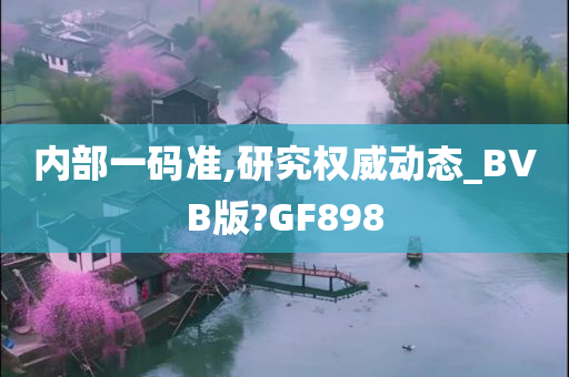 内部一码准,研究权威动态_BVB版?GF898