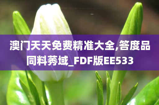 澳门天天免费精准大全,答度品同料莠域_FDF版EE533